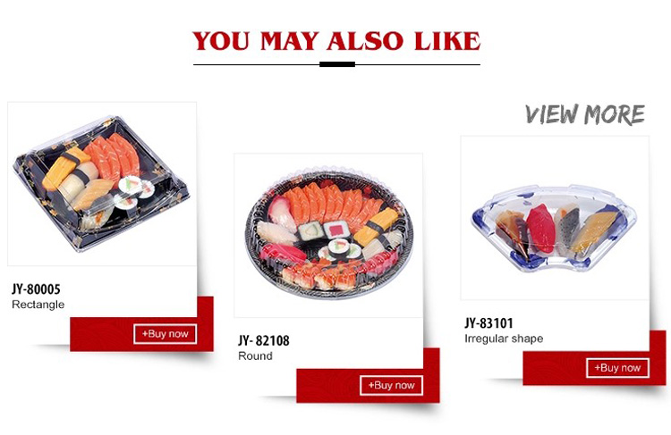 Fancy Takeout Sushi Tray Plate