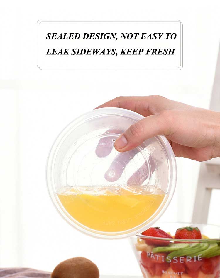 Disposable Clear Round Food Containers