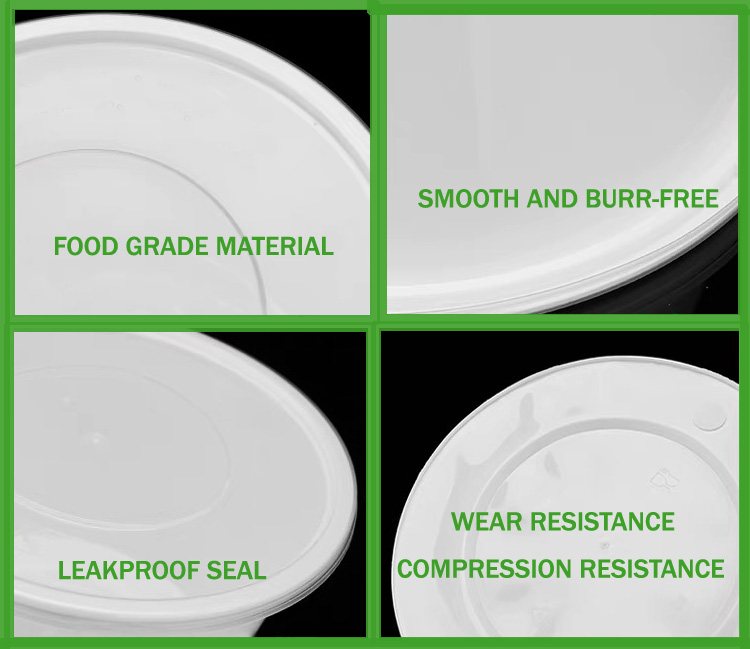 Disposable Large Round Meal Prep Containers