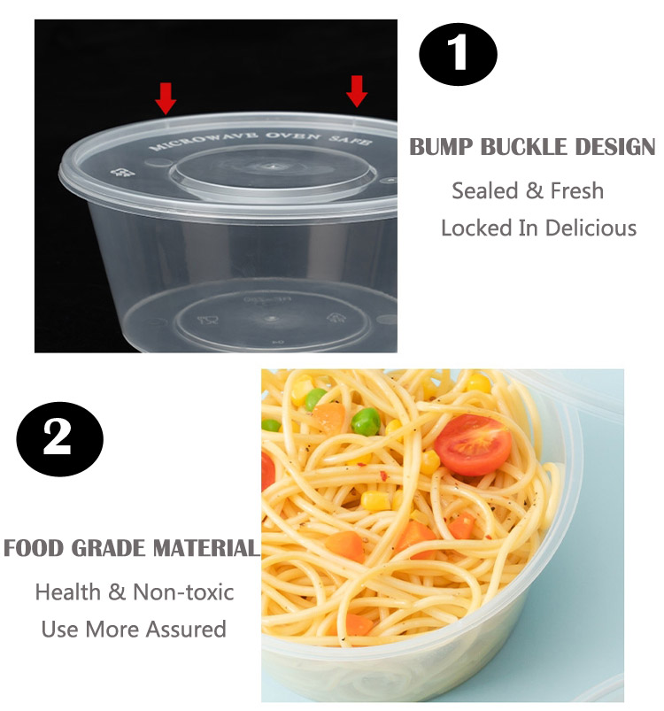 Disposable Clear Round Soup Containers