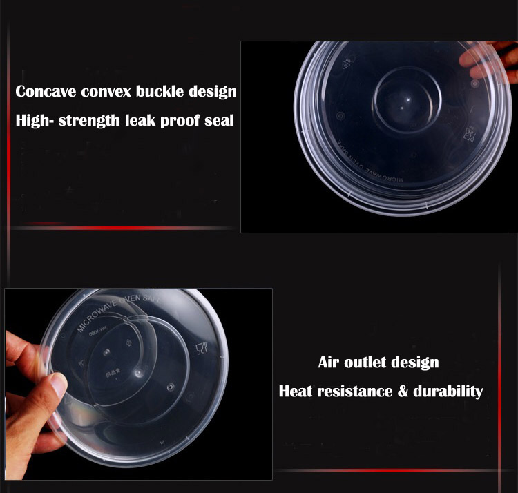 Disposable Clear Take Out Round Soup Containers