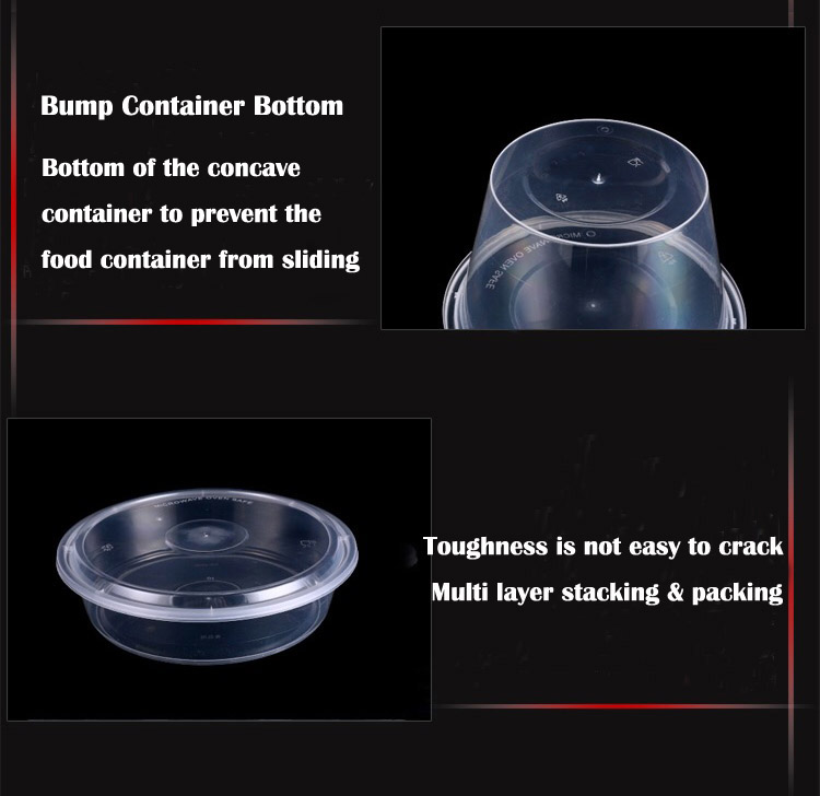 Clear Take Out Round Soup Containers