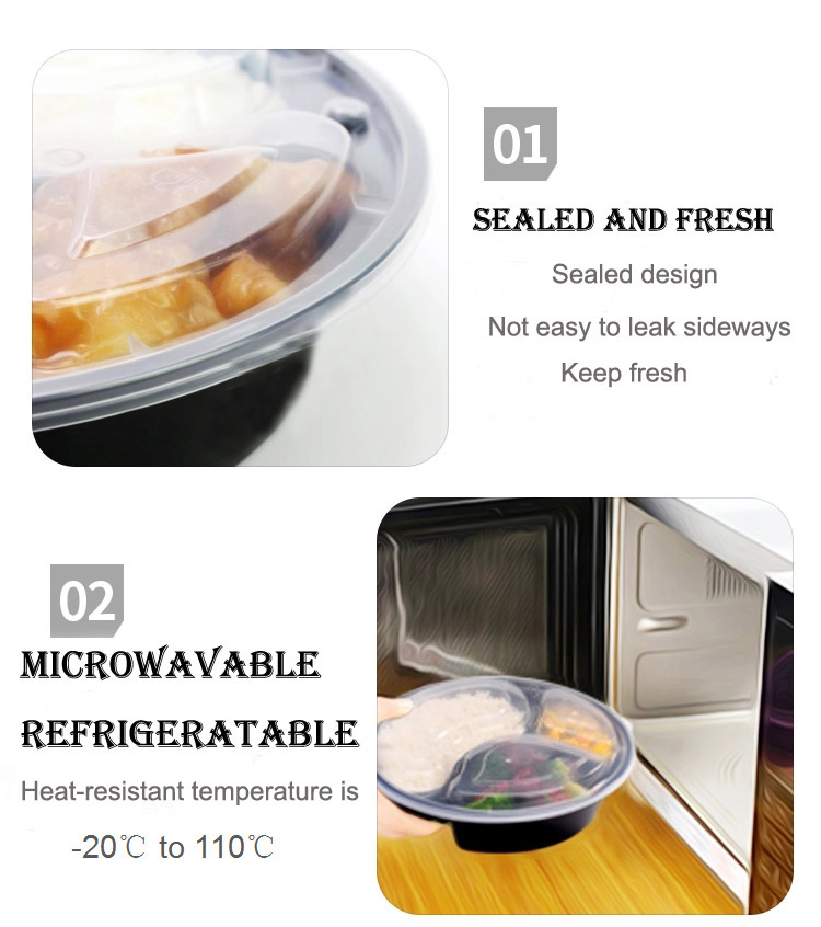Disposable Plastic Round Food Containers