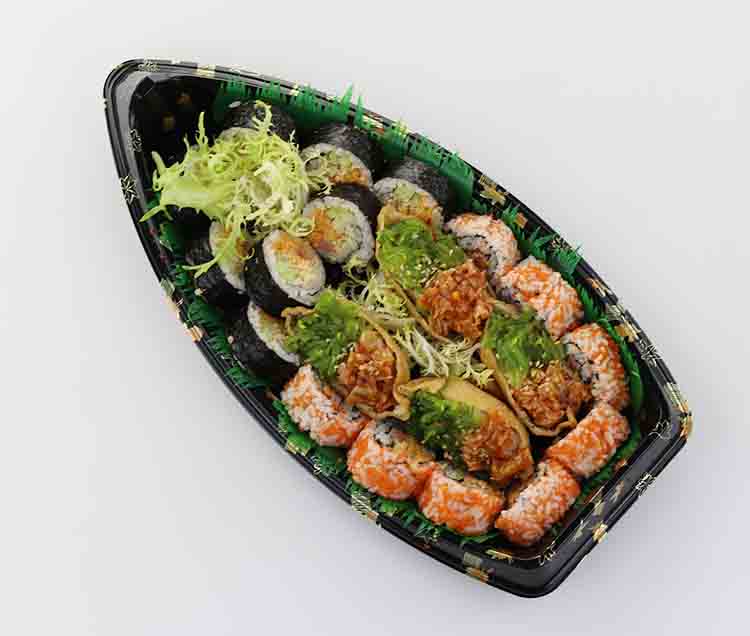 Disposable Boat shaped Salmon Platter