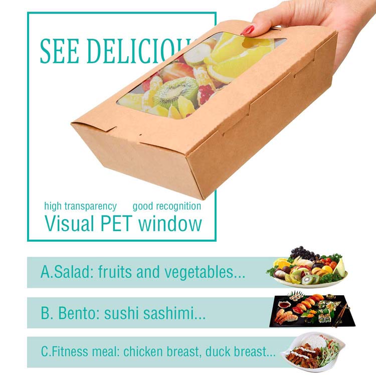 Disposable Kraft Takeaway Lunch Box