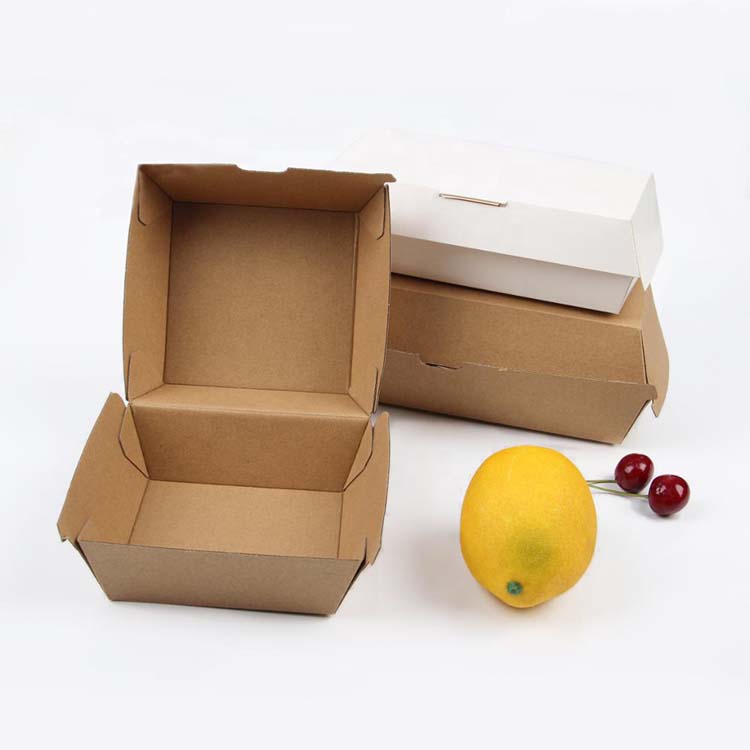 Disposable Kraft Hamburg Boxes