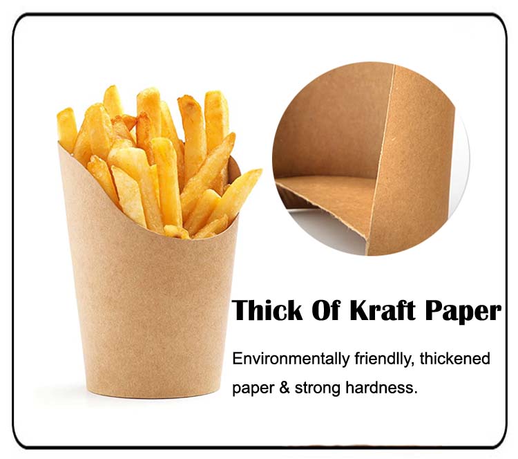 OEM Kraft Paper Fries Cup