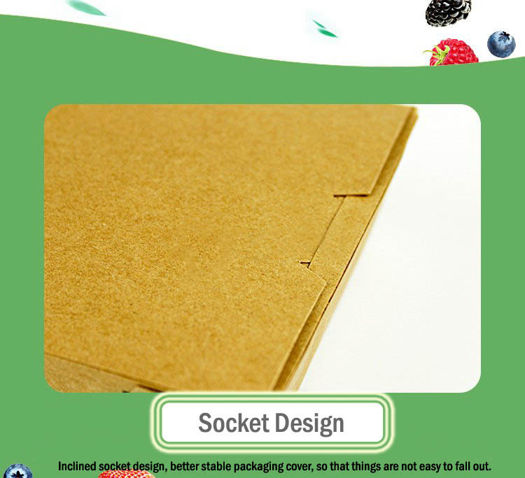 Recyclable Kraft Paper Lunch Box