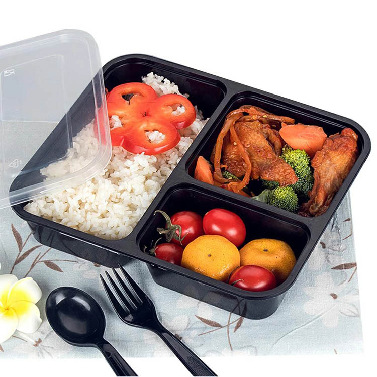 Disposable Microwavable Multi Meal Prep Containers