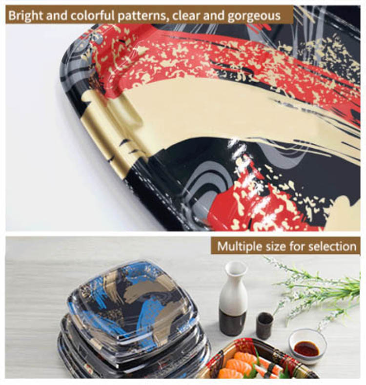 Disposable Sushi Packing with lid