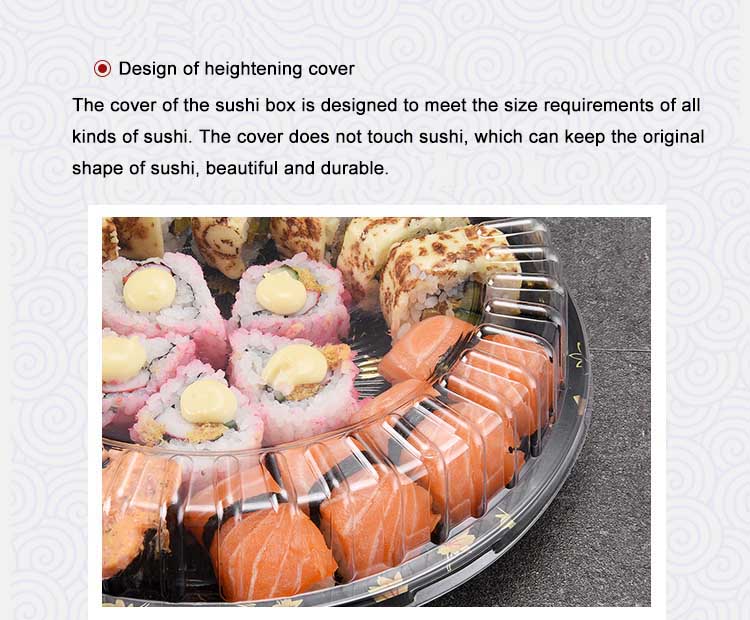 Round Sushi Containers with Lid