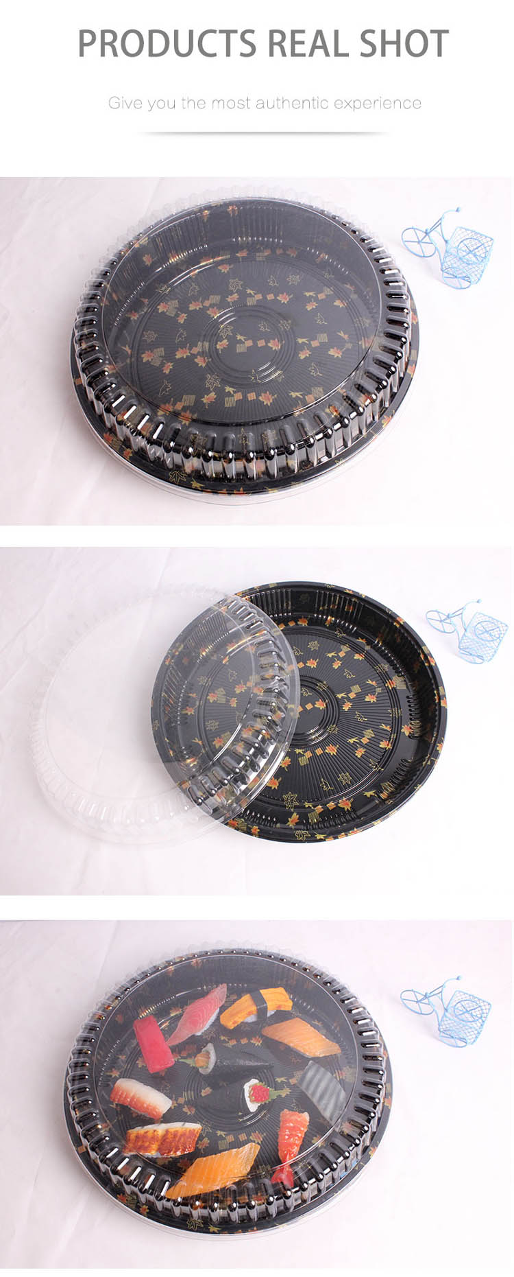 Round Sashimi Sushi Boxes With Lid