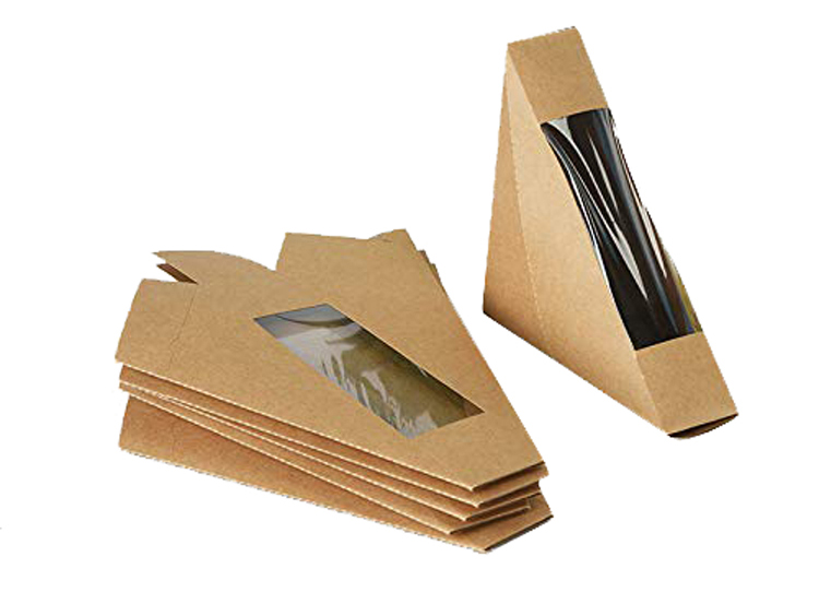 Recyclable Kraft Paper Sandwich Containers