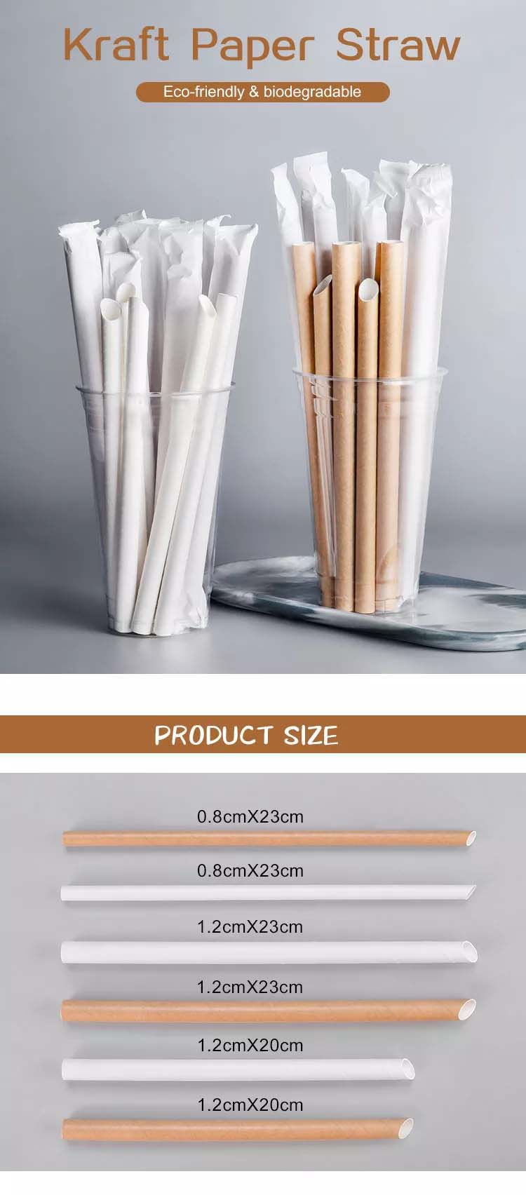Biodegradable Paper Drinking Straws Supplier
