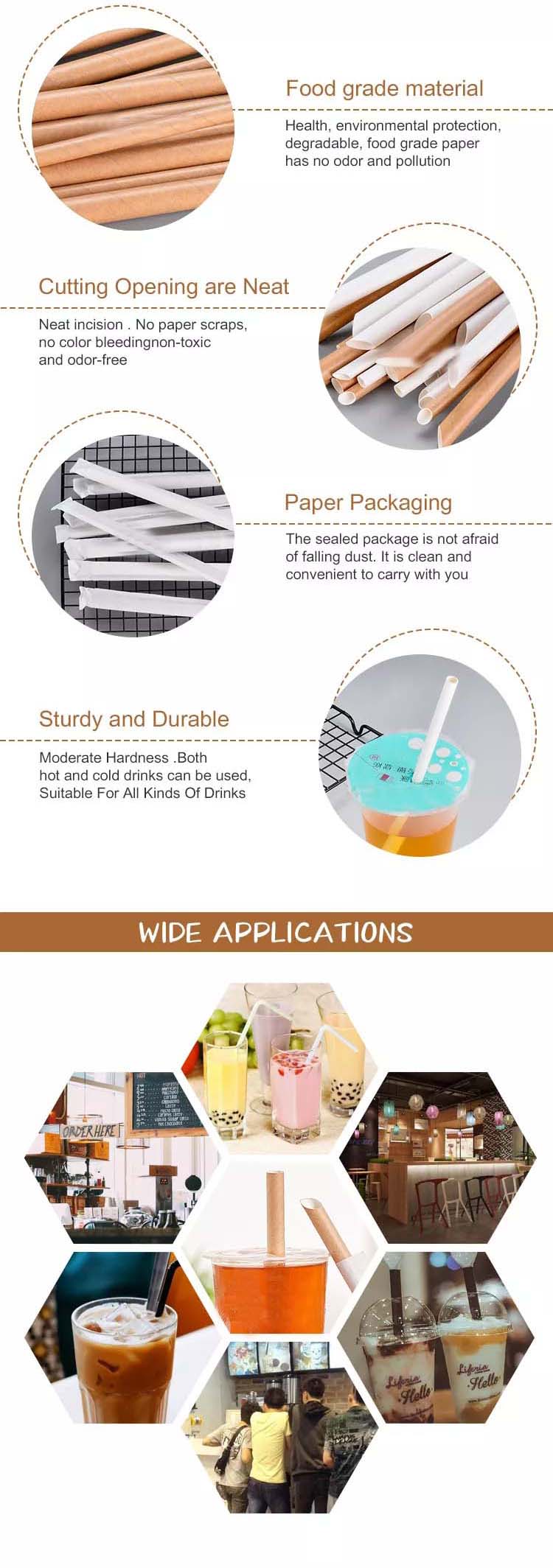 Disposable Kraft Paper Straws