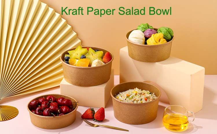 Disposable Kraft Paper Salad Bowl