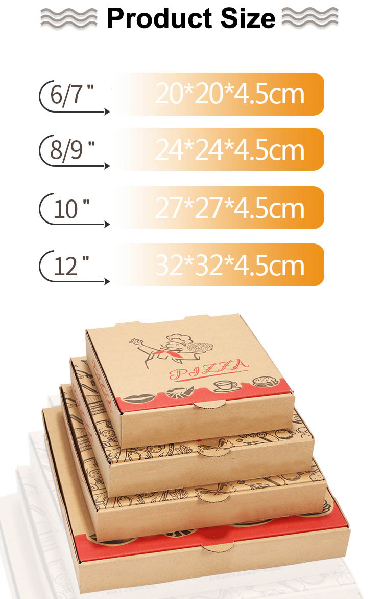 Corrugated Cardboard Pizza Boxes