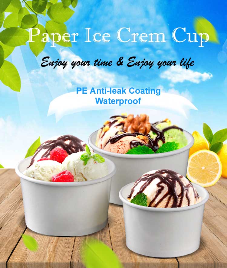 Kraft Paper Ice Cream Cups