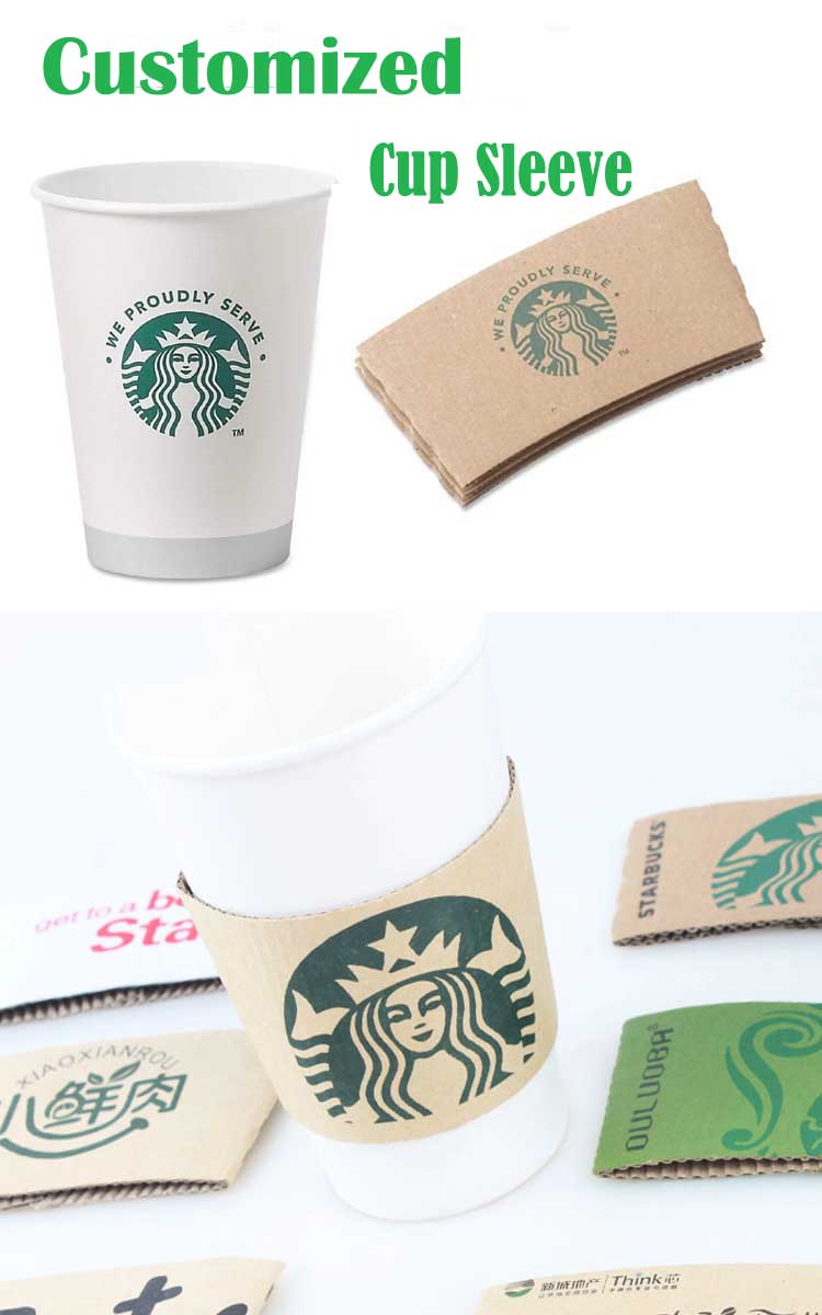 Kraft Paper Coffee Cup Sleeves