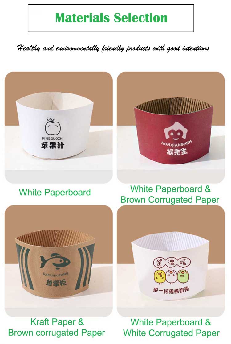 Reusable Takeaway Paper Cup Sleeves