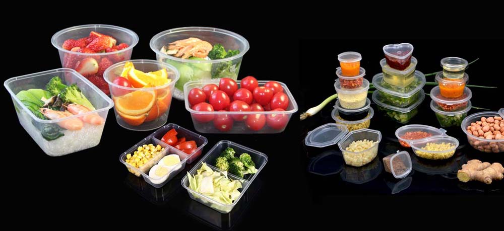 Plastic food containers