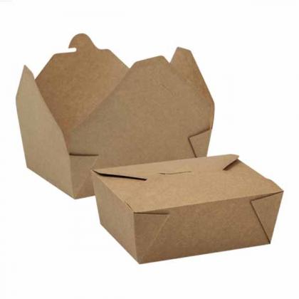 Disposable Kraft Paper Square Noodle Boxes