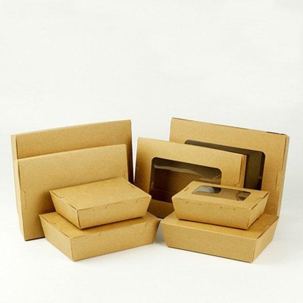 Disposable Kraft Paper Lunch Boxes