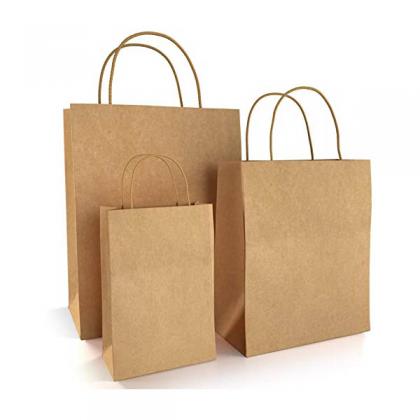 Recyclable Kraft Brown Paper Bags