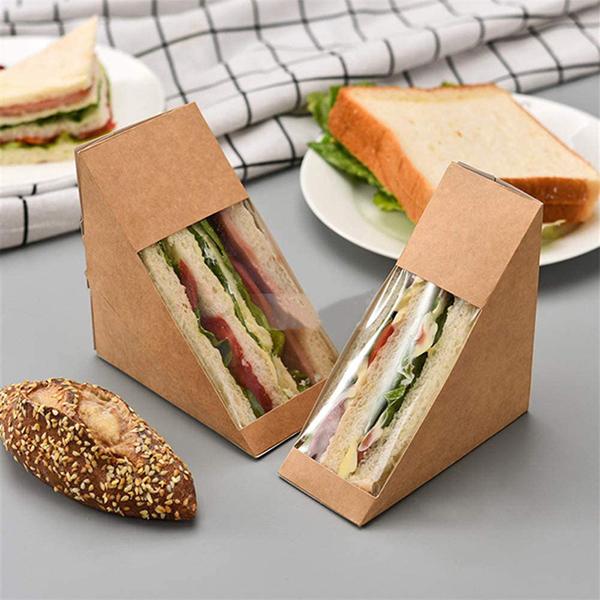 Disposable Kraft Paper Sandwich Container