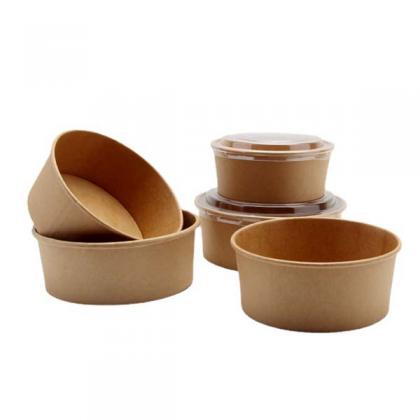 Disposable Kraft Paper Salad Bowl